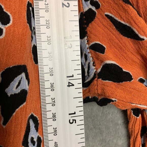 Fantastic Fawn Women Beach Animal Print Crepe Tie Shoulder Wide Leg Jumpsuit L - Picture 9 of 12